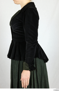  Photos Woman in Historical Dress 60 19th century Historical clothing black jacket upper body 0004.jpg